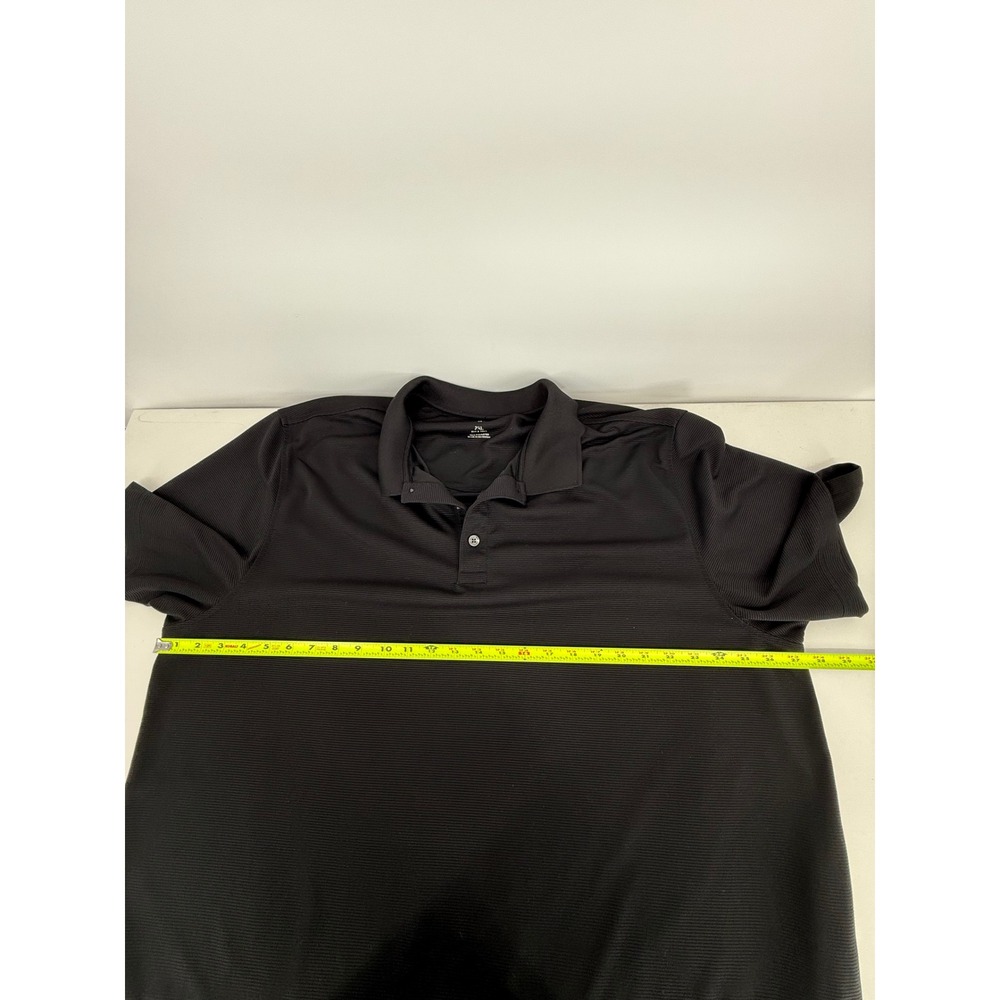 Van Heusen 2XL Black Polo Shirt Striped Short Sleeve Collared Menswear‎ Casual - Picture 5 of 10